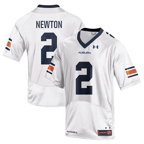 Under Armour Cam Newton Auburn Tigers White Replica Jersey