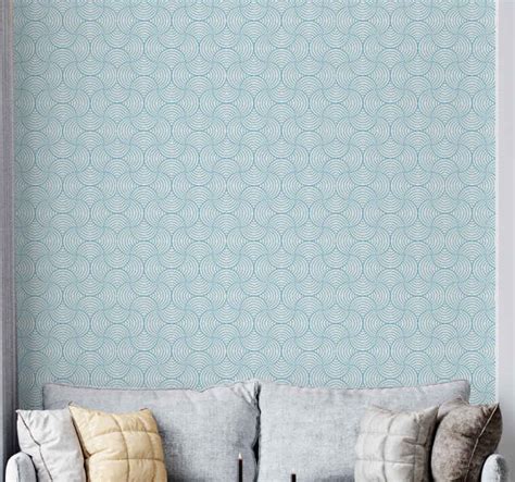 Geometric lines Hallway wallpaper - TenStickers