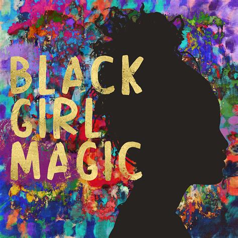 Black Girl Magic - Art by Linda Woods Mixed Media by Linda Woods - Fine ...