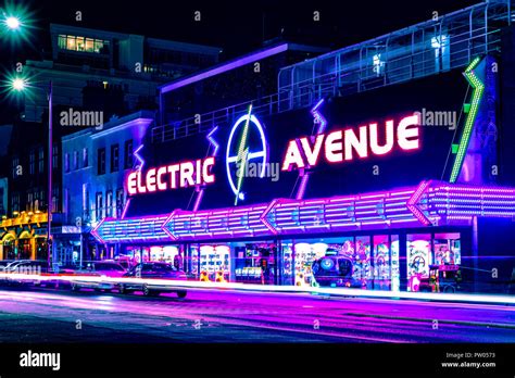 Electric Avenue Southend Seafront Arcade at night Stock Photo - Alamy