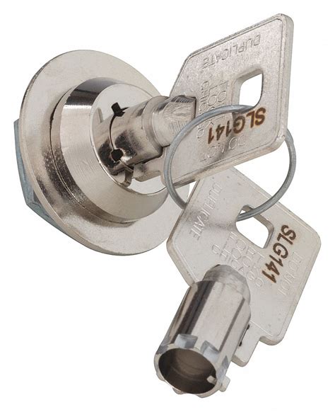 COMPX FORT Different-Keyed Standard Keyed Cam Lock, For Door Thickness (In.): 1/16 in, Bright ...