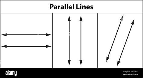 2D shapes basic Lines. Perpendicular lines. vector illustration. on white background Stock ...