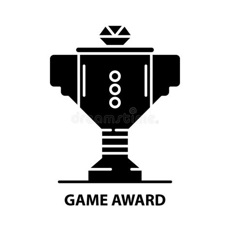 Game Award Icon, Black Vector Sign with Editable Strokes, Concept ...