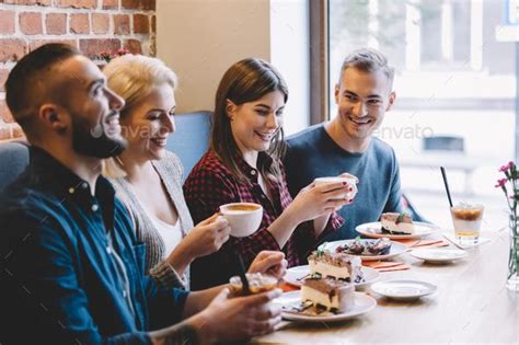 People eating in a restaurant, laughing | Restaurant photography, People eating, Food ...