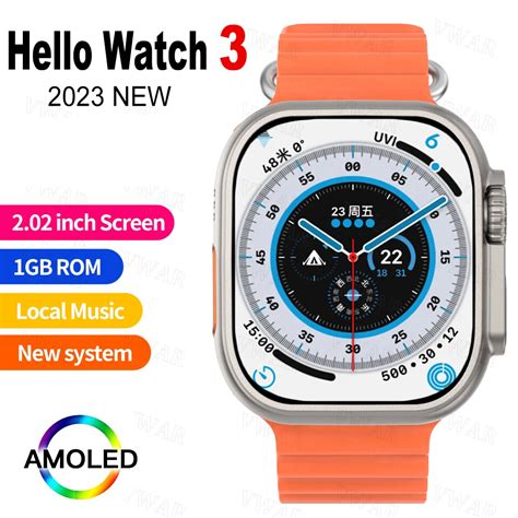 2023-NEW-Hello-Watch-3-Smart-Watch-Ultra-Series-8-AMOLED-Screen-49mm ...