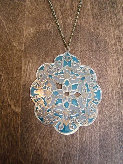 Vintage Medallion Necklace by AMPdHandmades on Etsy | Vintage medallion, Medallion necklace ...