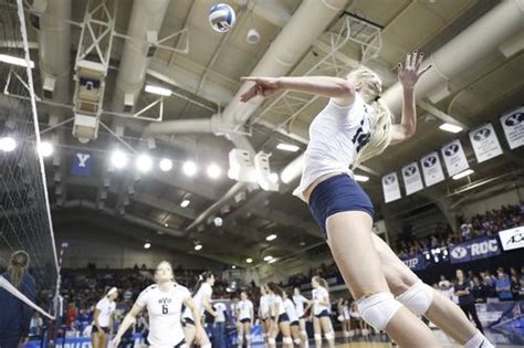 No. 13 seed BYU women's volleyball team faced Princeton in the NCAA ...