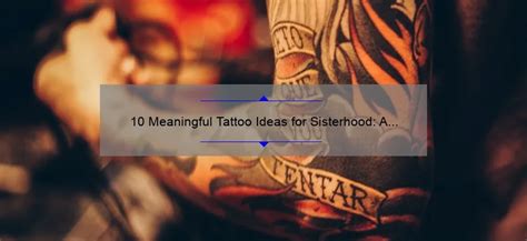 10 Meaningful Tattoo Ideas for Sisterhood: A Personal Story and ...