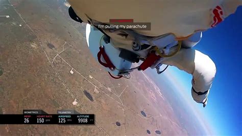 INSPIRATIONAL - Felix Baumgartner - Headcam footage space Jump!! FULL ...