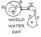 Printable World Water Day coloring Page  Download Print Or Color sketch template
