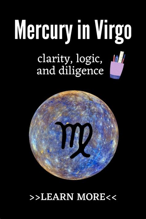 Mercury in Virgo - clarity, logic, and diligence - Planets' impact