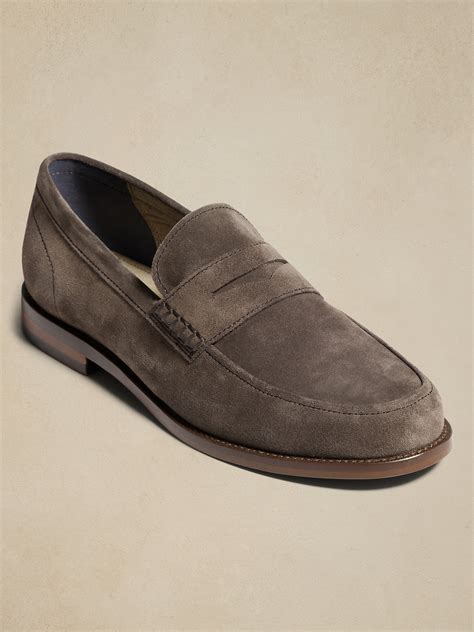 Suede Penny Loafer | Banana Republic Factory