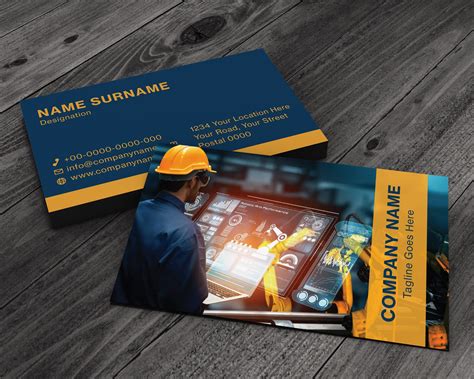 Industrial Company Business Card | Go Print Plus