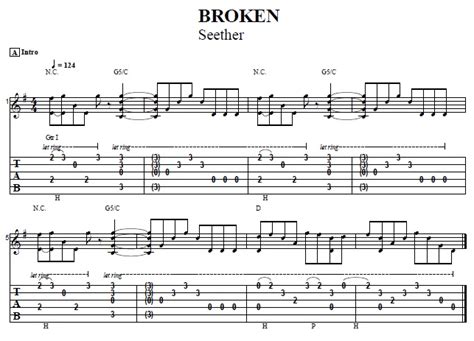 Intro From “Broken” By Seether – Easy Acoustic Guitar Lesson – Guitar Control