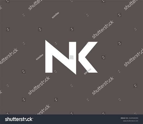 Nk Logo Design Vector Template Stock Vector (Royalty Free) 2143542291 ...