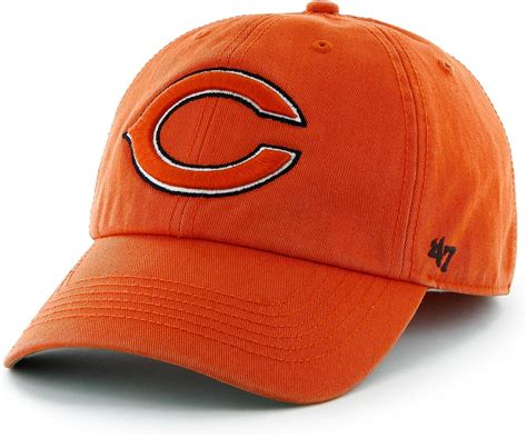 Amazon.com : NFL Chicago Bears '47 Brand Franchise Fitted Hat, Orange ...