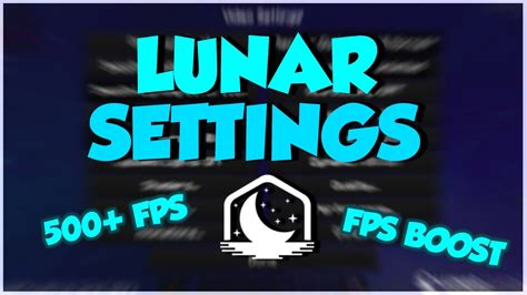 Best LUNAR CLIENT Settings For MORE FPS! - YouTube