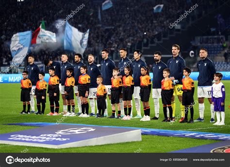 Rome Italy 2023 Lazio Line Uefa Champions League 2023 2024 – Stock ...