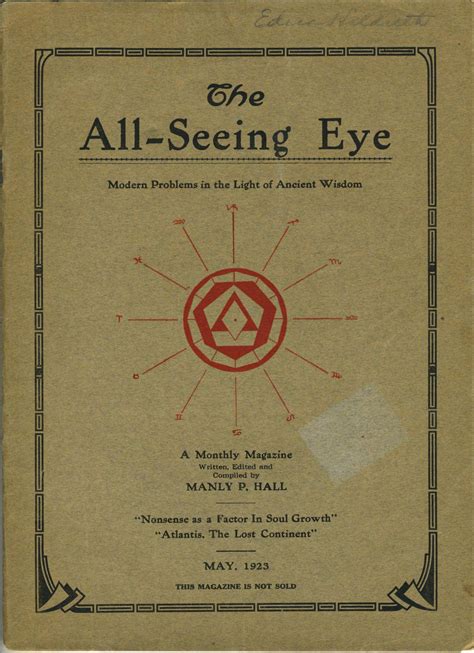 The All - Seeing Eye 1923 by Communication Innovation - Issuu