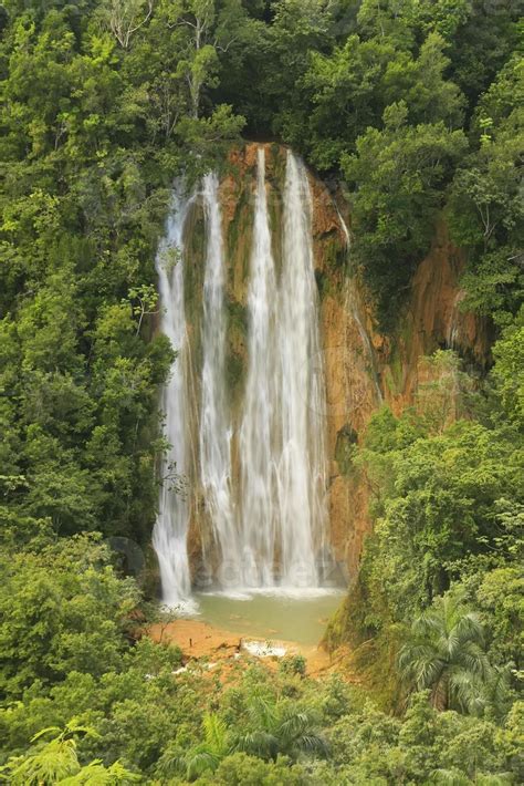 El Limon waterfall, Dominican Republic 1324092 Stock Photo at Vecteezy