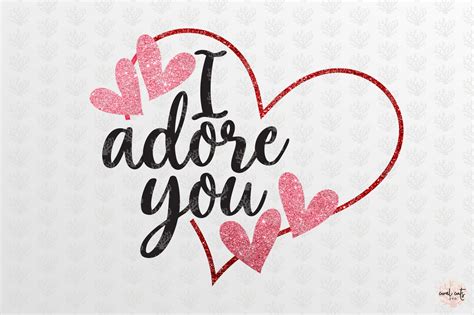 Clip Art I adore you SVG PNG DXF Digital download/Valentines Day Art ...