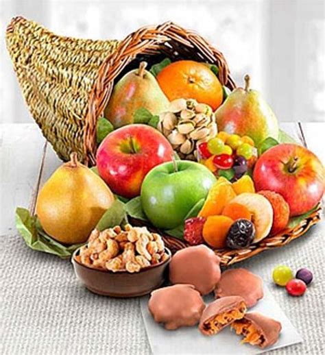 Fruitful Fall Harvest Cornucopia | Avas Flowers