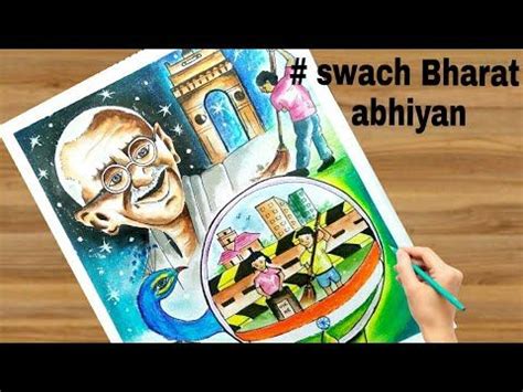 Drawing Ideas For Swachh Bharat - Coloring by number