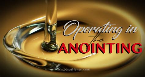 OPERATING IN THE ANOINTING — Amazing Love