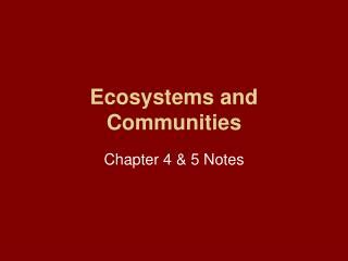 PPT - Communities and Ecosystems PowerPoint Presentation, free download ...