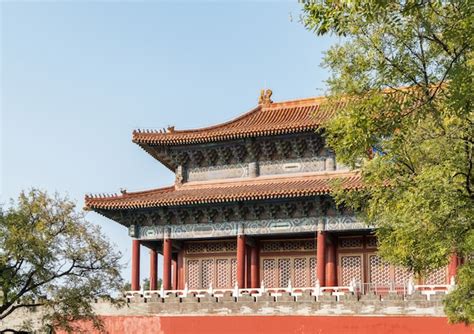 Premium Photo | Dragon-carved roofs at the forbidden city, beijing, china