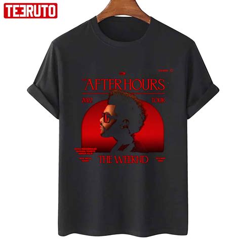 The Weeknd After Hours Tour Merch Unisex T-Shirt - Teeruto