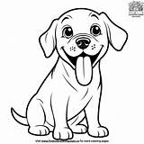 Dog Sticking Out Tongue Coloring Pages sketch template