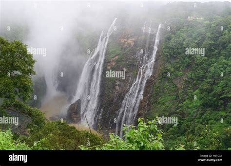 Jog falls jog falls karnataka India Stock Photo - Alamy