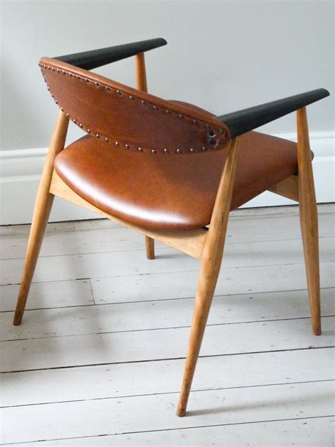 1960s Vintage Leather Desk Chair / Office Chair - Ormston Saint ...