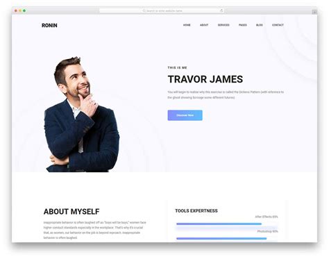 45 Free Bootstrap Personal Website Templates 2021 - uiCookies