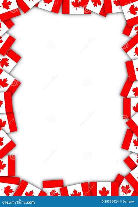 Canada Flag Border Stock Images - Image: 29365024