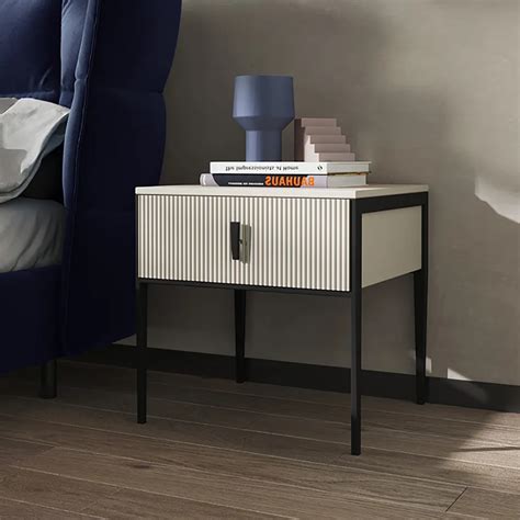 Modern Minimalist Bedside Table with 1 Drawer Nightstand | Homary | Minimalistische nachttische ...