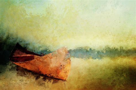 Birch Bark Canoe At Rest Painting by Christina VanGinkel - Fine Art America