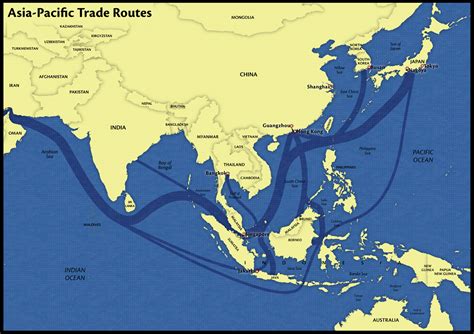 Asia Pacific Trade Routes (1 map) | Images :: Behance