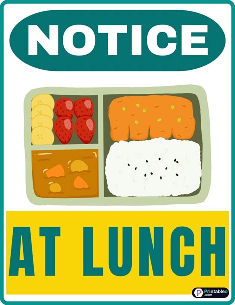 25+ Printable Out To Lunch Sign| Download FREE PDFs