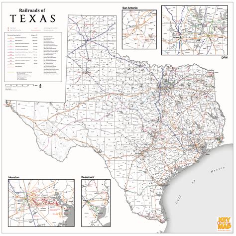 Texas Railroad Wall Map - Official Map Of Texas 2022 – Houston Map Company