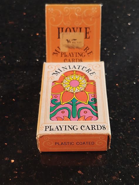 Vintage Hoyle Miniature Playing Cards With Retro Flower Power - Etsy