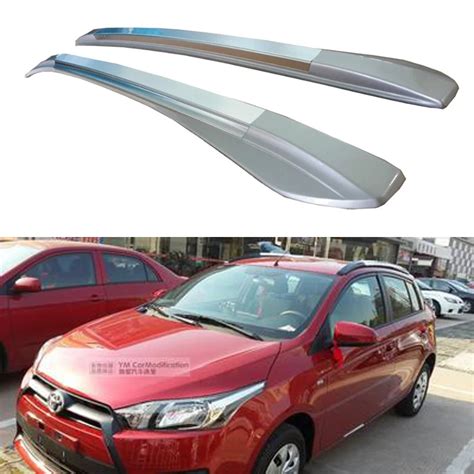 For Toyota Yaris L 2013 2014 2015 2016 Roof Rack Rails Bar Luggage Carrier Bars top Racks Rail ...