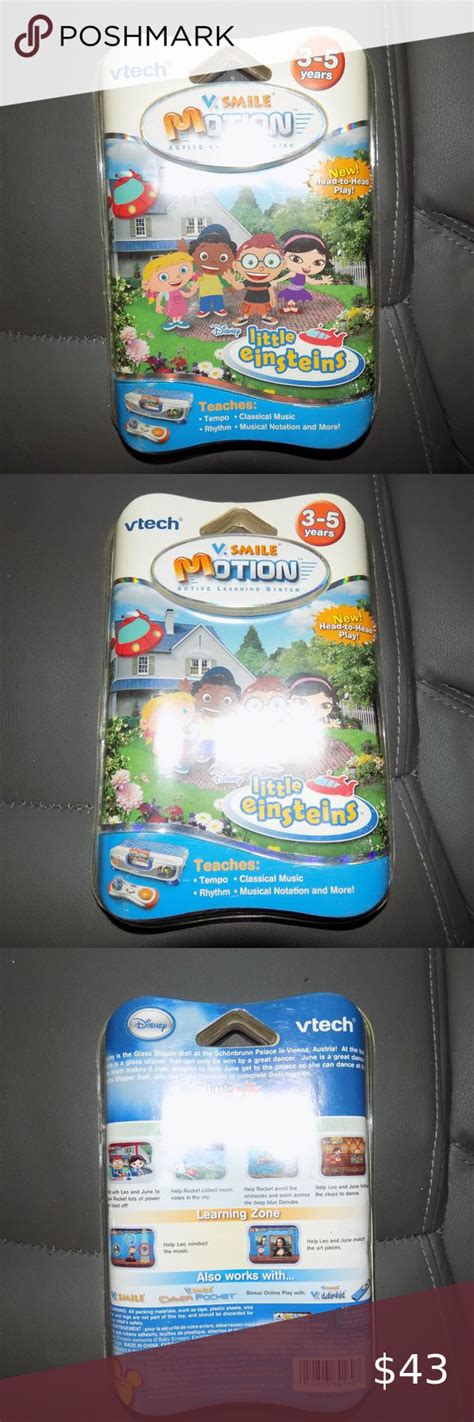 Vtech V. Smile Motion Disney Little Einsteins Game NEW | Little einsteins, Vtech, Einstein