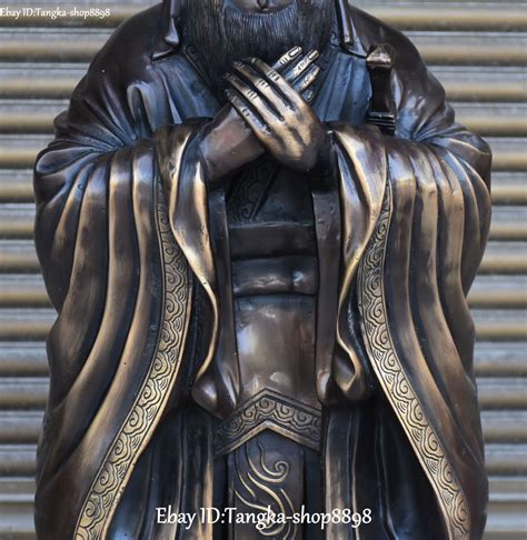 21" Pure Bronze Ancient Kongzi Kong Zi Kong Fuzi Confucius Confucian Statue – Gasthaus zum Harbach