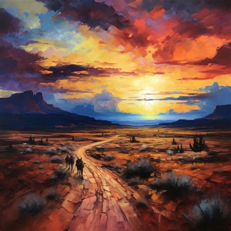 Desert Landscape Art Print Free Stock Photo - Public Domain Pictures