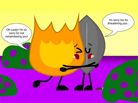 When Firey and Leafy reuinite in IDFB 2... by Sugar-CreatorOfSFDI on DeviantArt