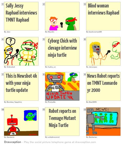 Sally Jessy Raphael interviews TMNT Raphael - Drawception