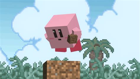 This Is What Kirby's Minecraft Form Looks Like In Smash Bros. Ultimate - Nintendo Life