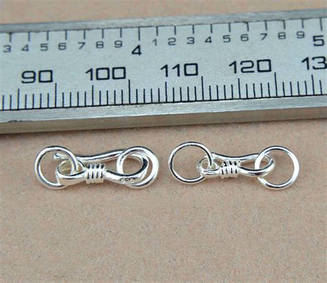 1/10pcs Sterling Silver S Clasps s925 Silver Hook Clasp With | Etsy